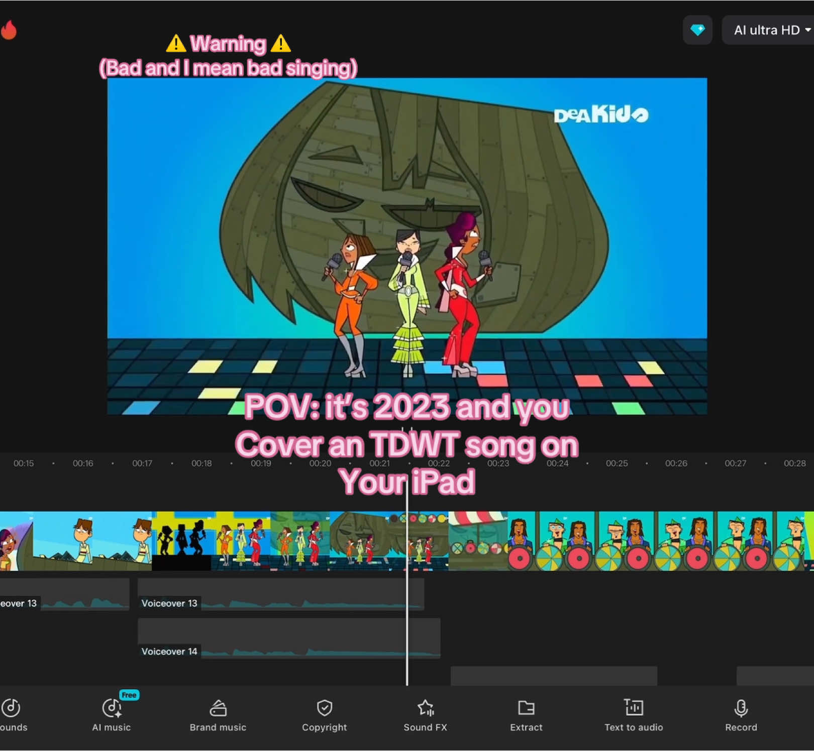 Everyone from my most popular video,HERE YOU GUYS GO😭🥲 #totaldrama #totaldramaworldtour #totaldramacover #songcover #capcut #cover #badsinging #fyp #fypシ #totaldramaisland 