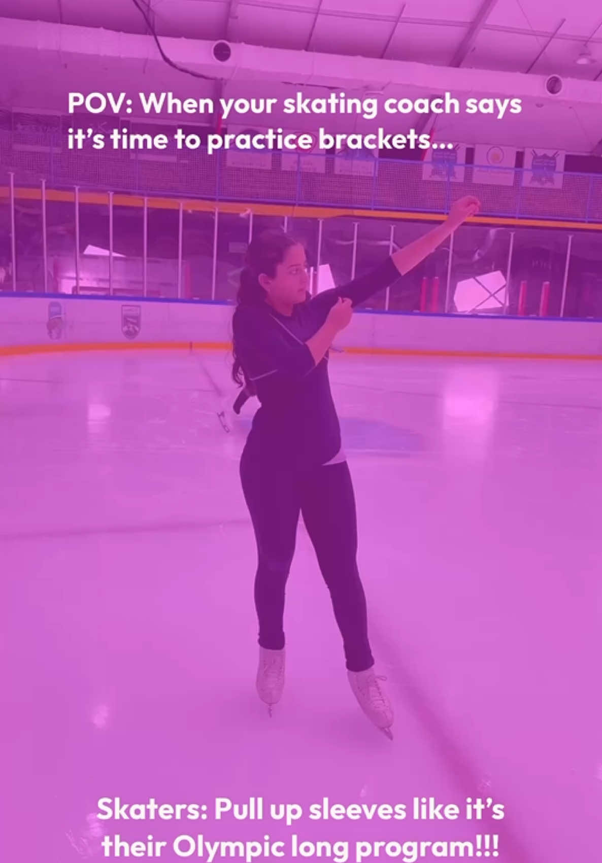 When your students think bracket & rocker turns are scarier than Long Programs 😏... Should I make them do more turns practice? ⛸️💪🏾 Drop a ⚡️ in the comments for @larajalbarrak ‘s snazzy skating outfit 👏🏾💕👇🏾 #skatingcoach #IceSkating #SkaterStrong #skatingturns #CoachDontPlay #skatingclass #icestarskuwait #brackets #DisciplineEverywhere #FitGirlOnIce #SkatingFails #SnatchedAndSkating #RinkLife #AthleteLife #figureskating #patinage #patinageartistique #skaterlife #blackgirlsiceskate #blackgirlsskate #blackgirlsskatetoo #blackskatingcoach #kuwaitwgc #kuwait #bayan