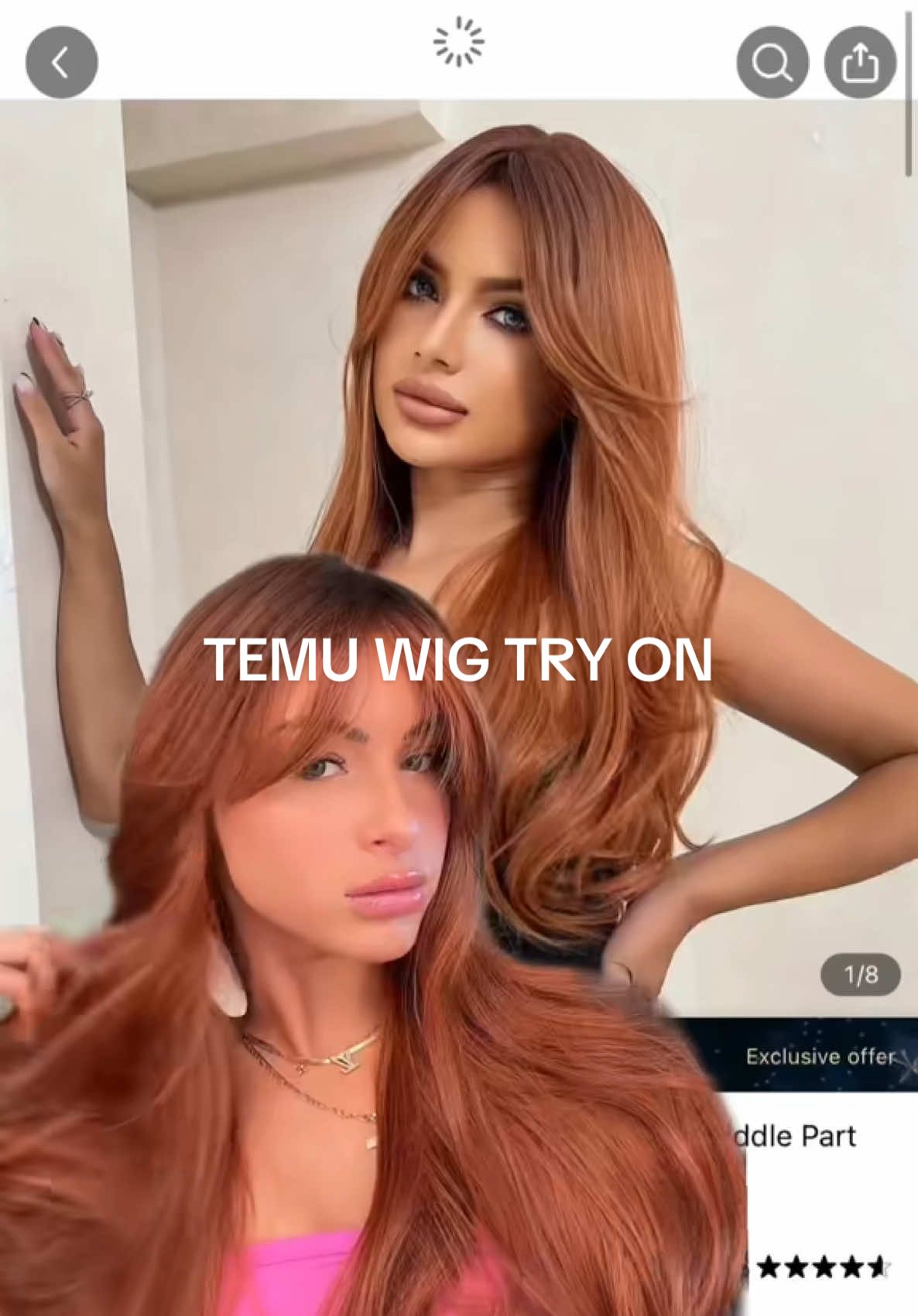 Replying to @lucymarie sorry guys I meant should I post for videos like this but here’s the second part of me trying wigs on from temu #wigs #syntheticwigs #wiginfluencer #temuwigs #viral 