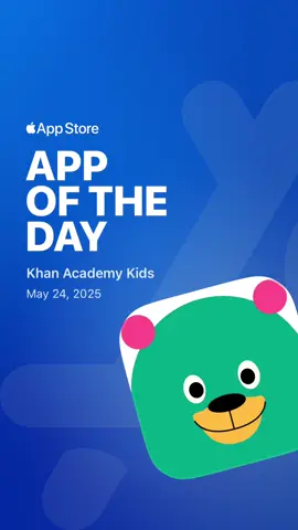 Featured by @apple! 🎉 We’re thrilled to discover Khan Academy Kids selected as App of the Day. Happy Tuesday, friends!