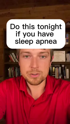 Do This Tonight if You Have Sleep Apnea Content Disclaimer: This post is for educational purposes only and is not medical advice. Although Dylan Petkus has an MD, he is serving as a health educator and NOT acting as a licensed healthcare provider, nor does this create a patient-provider relationship. This content does not diagnose, treat, cure, or prevent any disease, disorder, or condition, nor should it replace professional medical care. Always consult a licensed healthcare provider for any medical concerns.