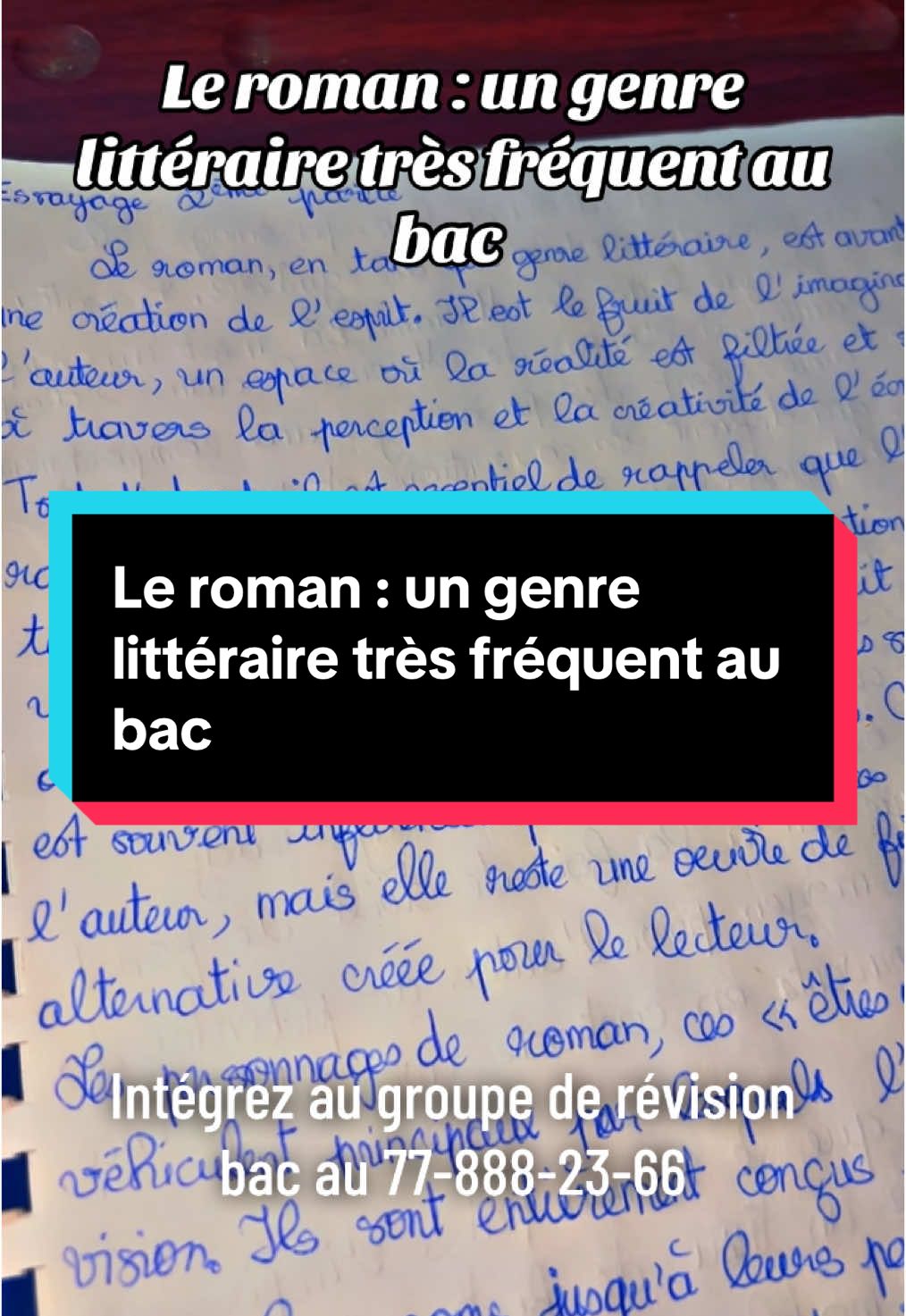 Le roman : un genre littéraire très fréquent au bac  #bac #revision #dissertation #français #baccalauréat #senegal #littéraire #roman