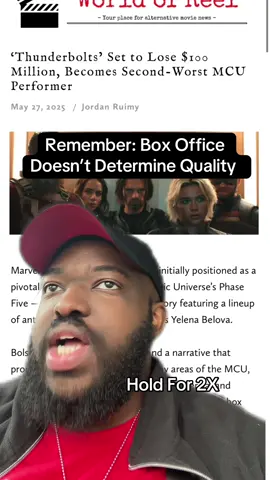 Cue the, “I WAS RIGHT FOR GRIFTING ON THE MCU AND THUNDERBOLTS, ITS DOING HORRIBLE!” videos on Youtube.  #greenscreen #fyp #marvel #marvelstudios #marvelcomics #thunderbolts #newavengers #comictok #filmtok #fypシ 