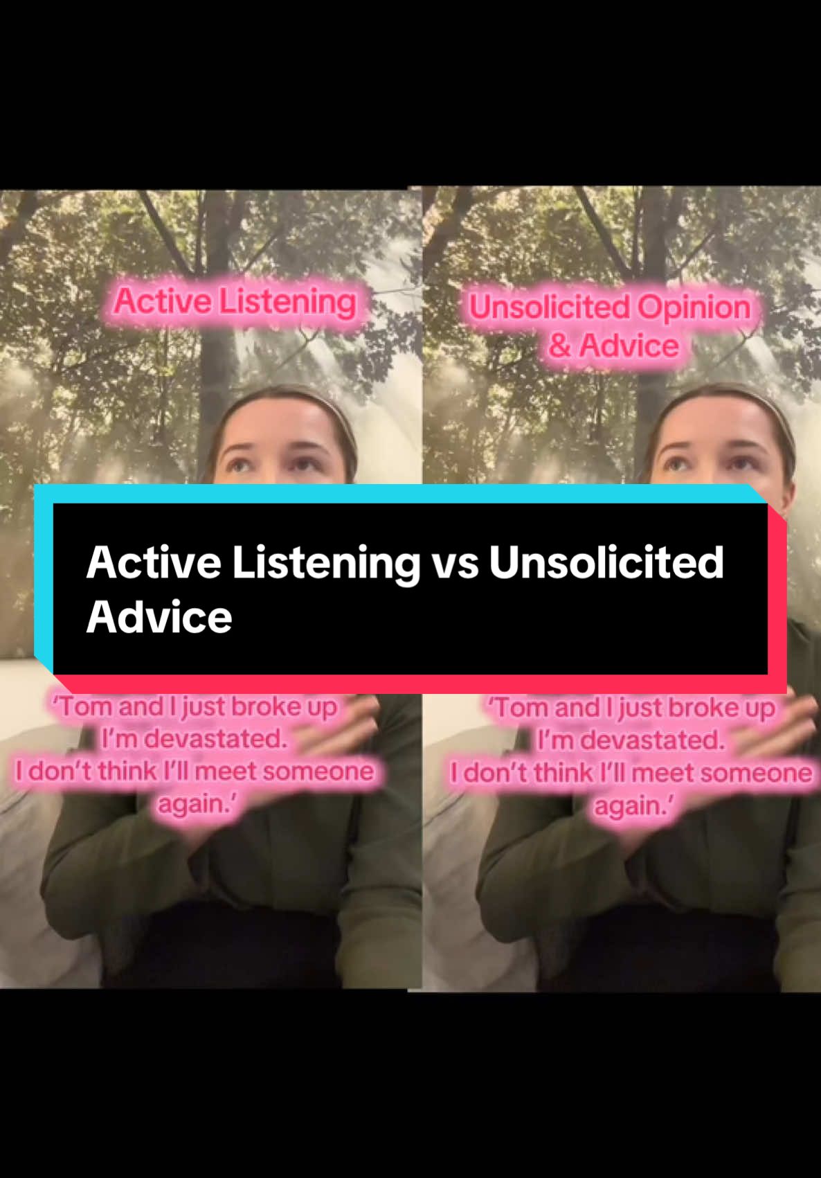 Your job is not rescue a friend in pain (which is often what we try to do when someone is in pain) but to be along side them in their pain. It’s okay to say ‘I don’t know what to say, but I’m here for you’  TikTok disclaimer: This video advice is general in nature and does not replace your doctor or your therapist. #relationships #activelistening #breakup #friendship #psychology 