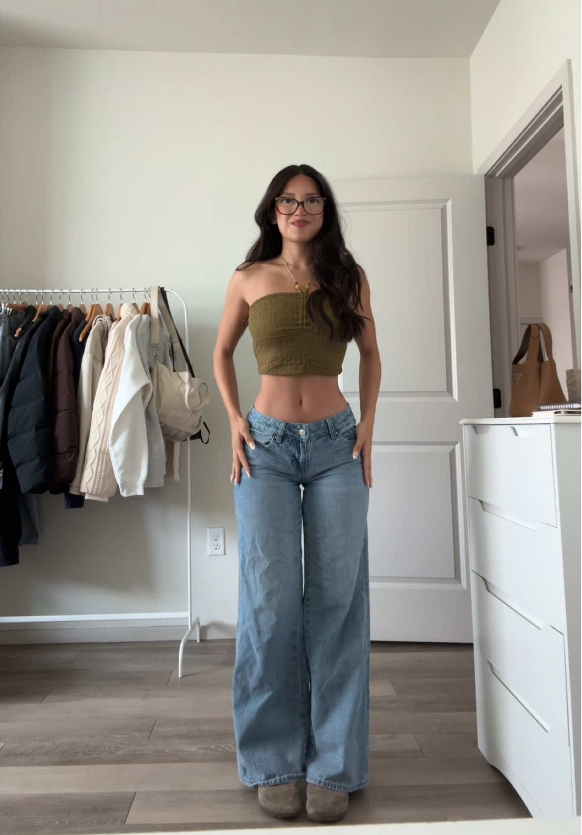 earth tones ootd 🪵🍃#OOTD #outfitinspo #fyp 