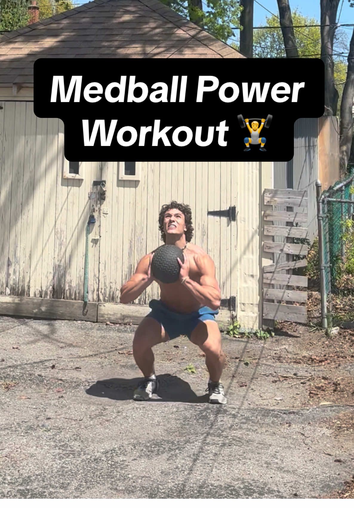 Medball Power Workout 🏋️  You can do this 1x per week with a 10lb- 30lb Medball  #power #training #d1athlete #hockey #faster #stronger #workout #d1 #fyp #foryou #foryoupage #viral
