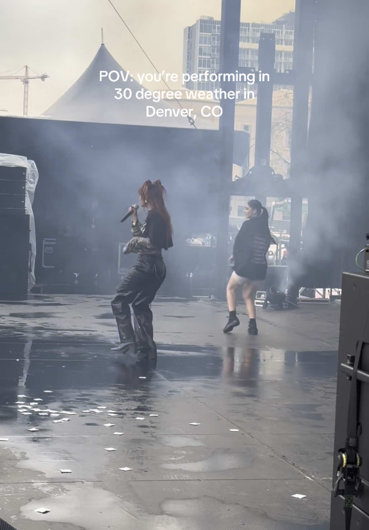 Rain or shine… well snow or shine if you’re in Denver, we’re performing 🔥🤭 #denver #performance #dance #lexypanterra #show #viral @lexypanterratv 