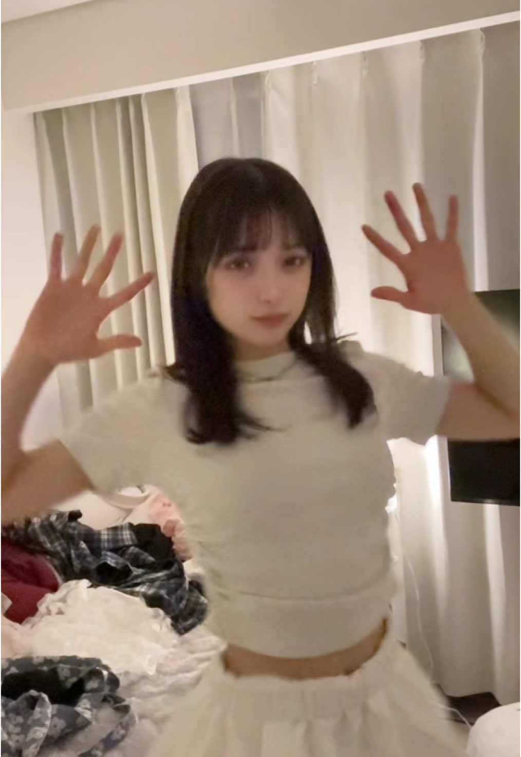 お家ファッションショーしてました