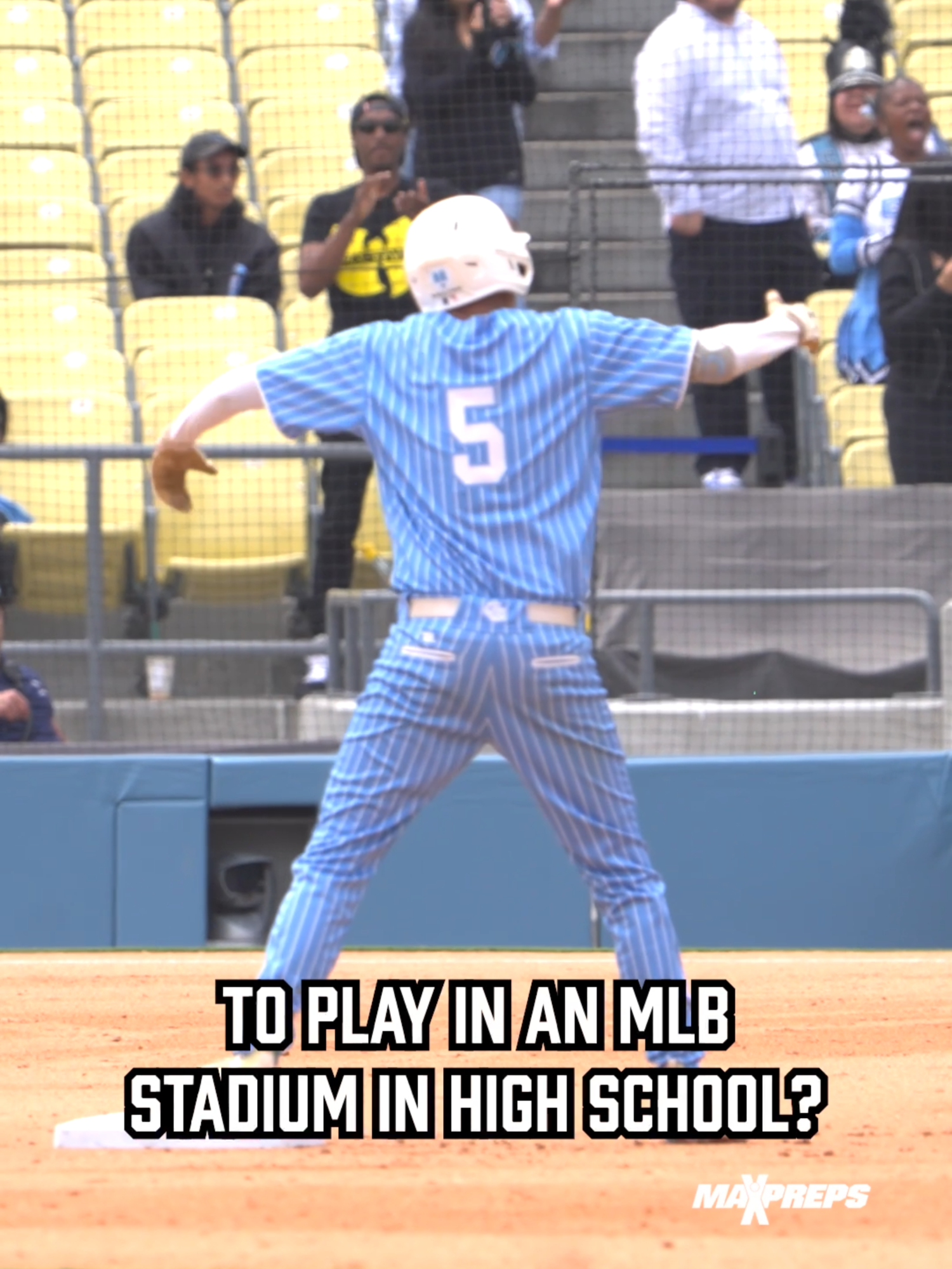 What it’s like to play HS baseball at Dodger Stadium 👀 🏟️ #carson #banning #venice #elcaminoreal #losangeles #socal #california #dodgers #dodgerstadium #highschoolbaseball #baseballtiktok