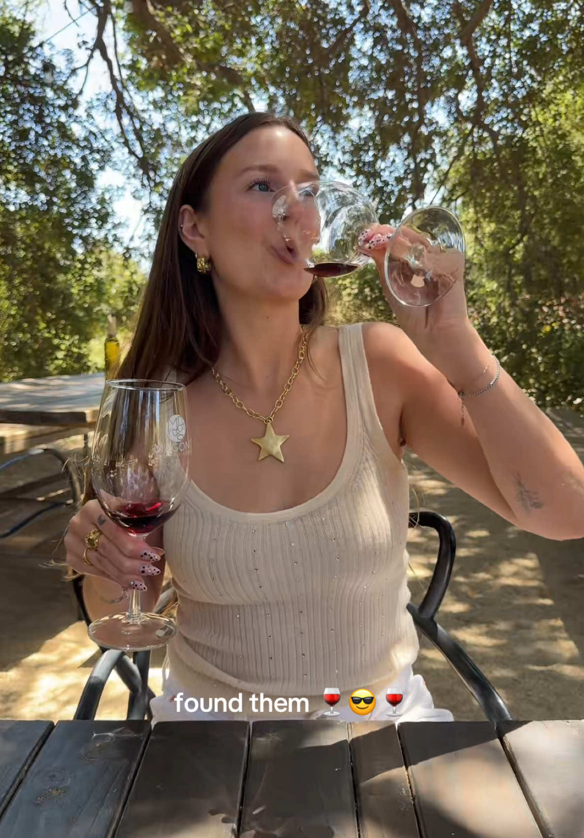found my glasses in guadalupe 🍷 #valledeguadalupe #guadalupemexico #mexico #winetasting #winetastingoutfit 