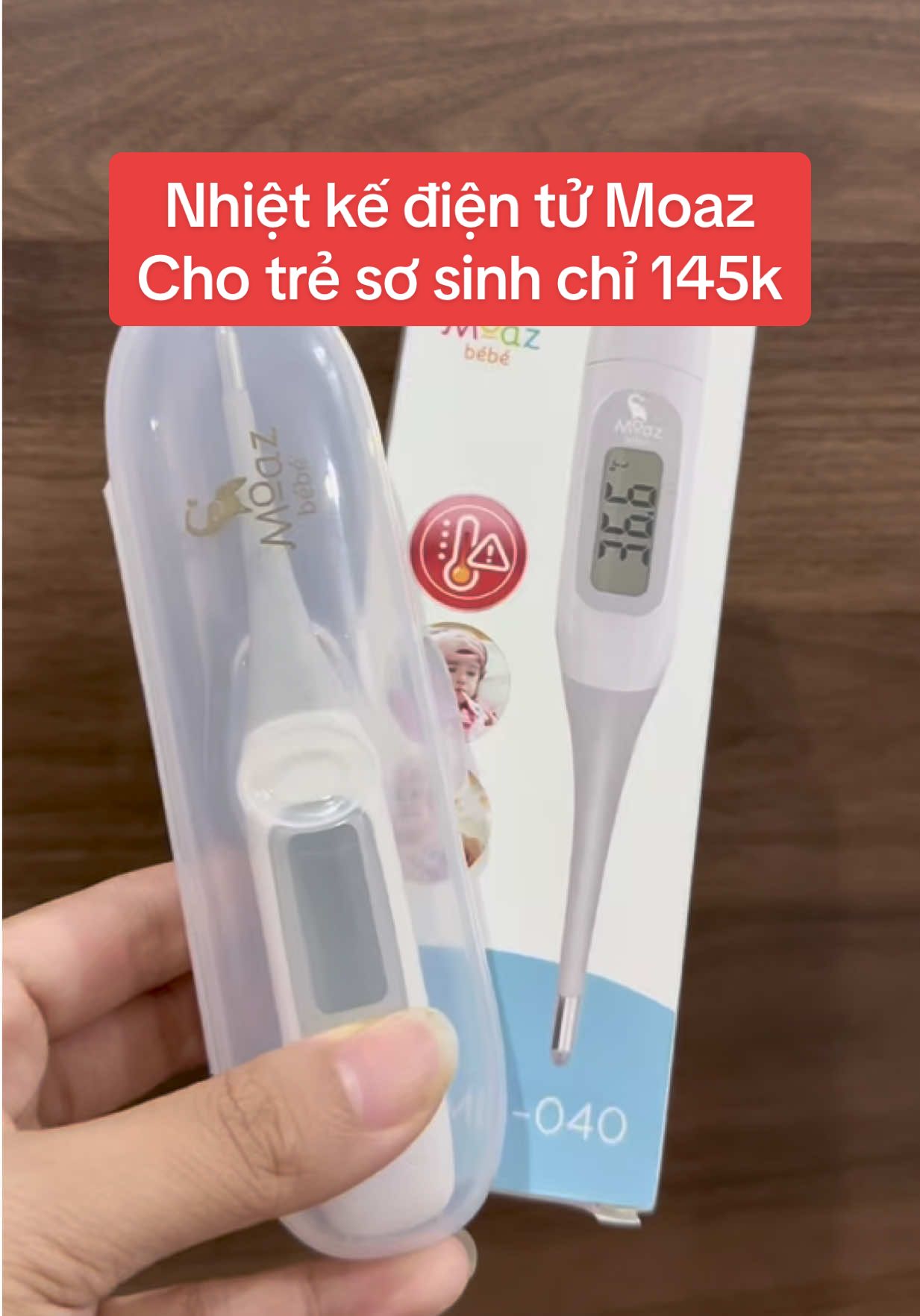 Nhiệt kế điện tử Moaz cho trẻ từ sơ sinh. An toàn- nhanh - tiện  #nhietkedientu #nhietkechobe #moaz #tresosinh #mebimsuachamcon 