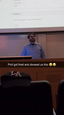 Prof got fired…
