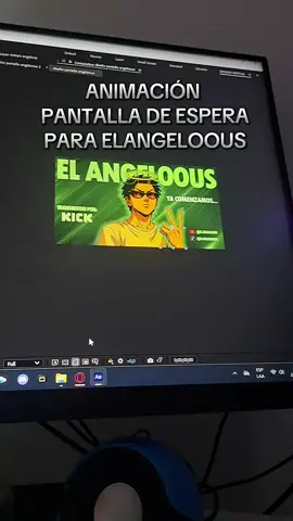 Realizamos la nueva pantalla de espera para nuestro amigo ElAngeloous ! 🔥💻🤓 . .#foto #edit #top #motion #after #kick #live #filmmaker 