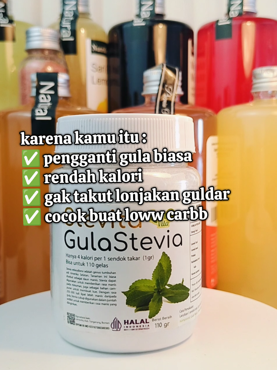 ini dia gula stevia cocok buat kita yang suka maniss #polahidupsehat #program  #hidupsehat #gulastevia #lemovita #rendahkalori 