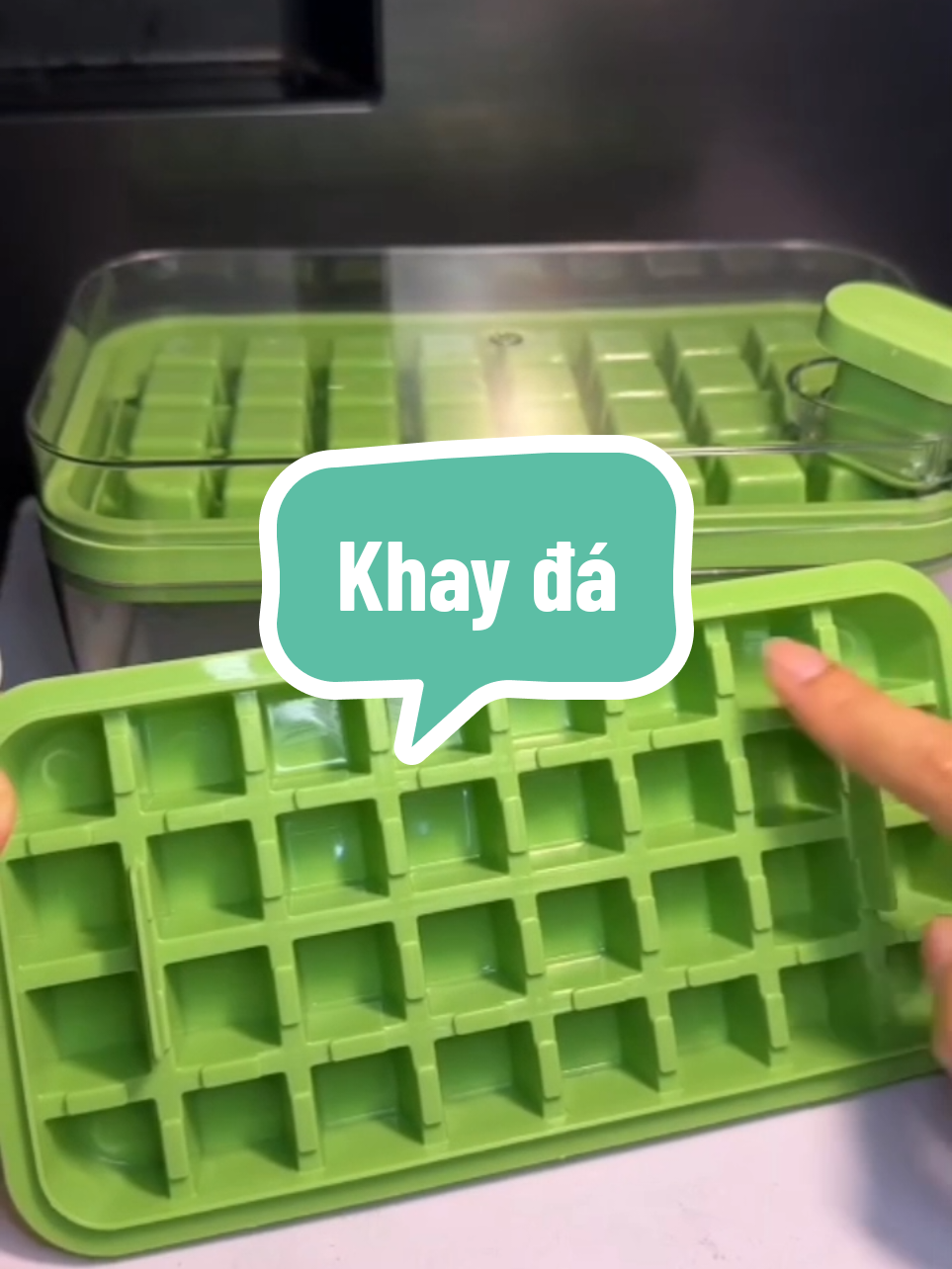 Khay đá 2 tầng 64 khối#khayda #xh #tuangiadung939 