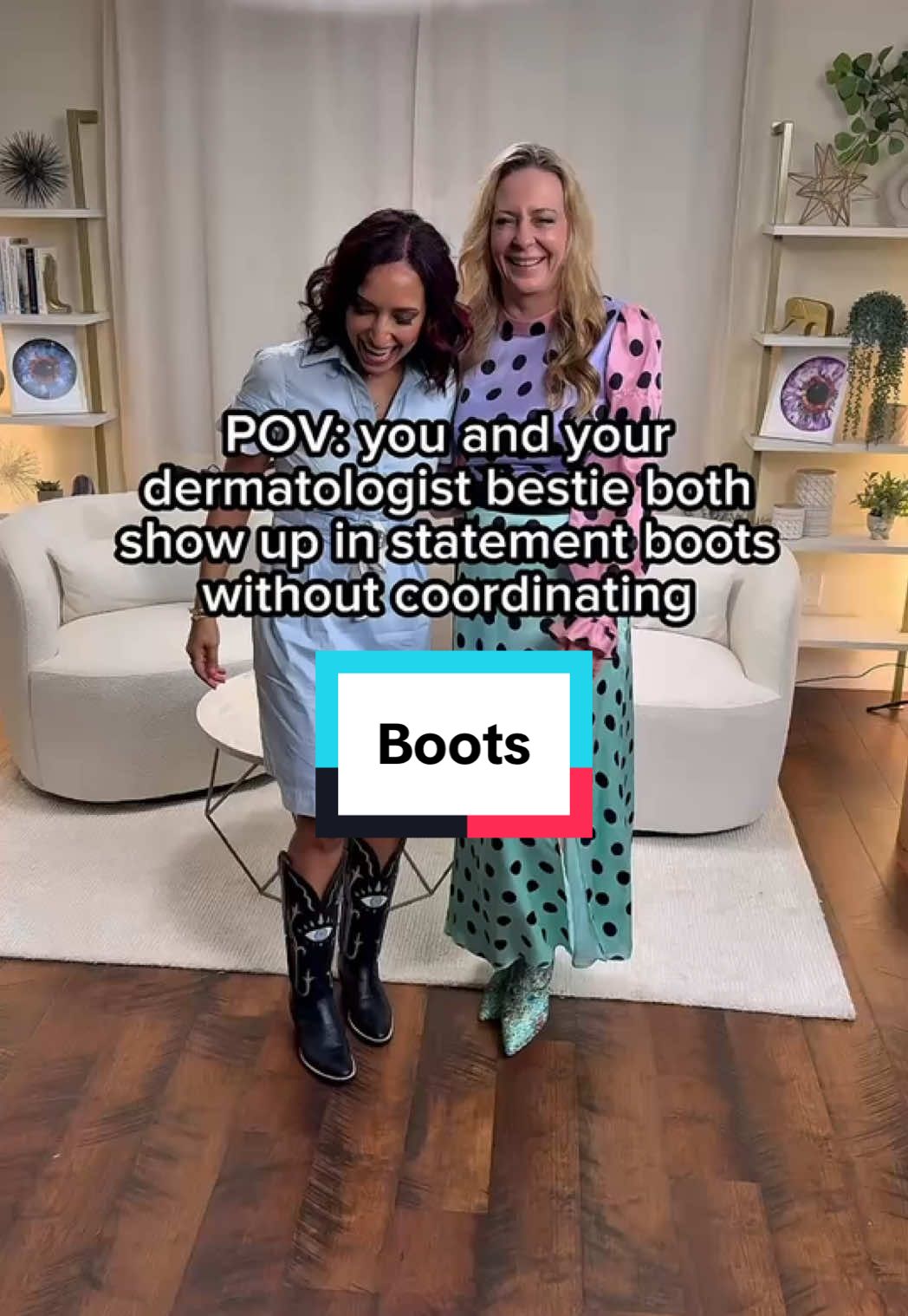 We understood the assignment! And there was no way I wasn’t getting these eye boots!