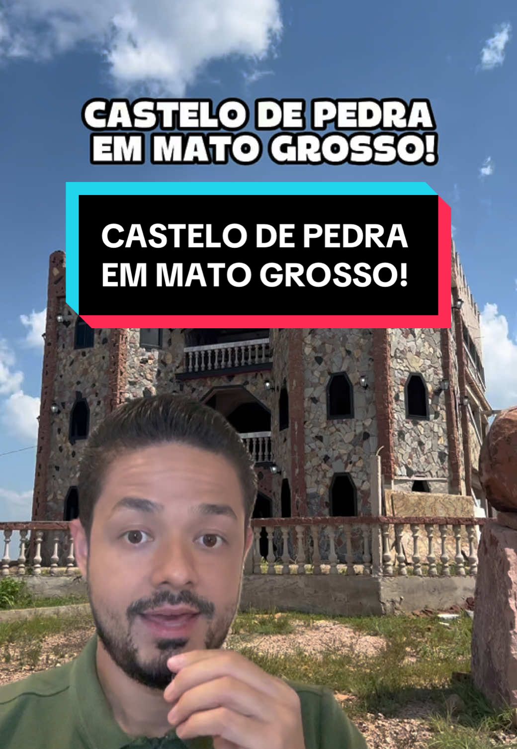 Às margens da BR-163, em Nobres, um castelo chama atenção de quem passa. O lugar foi criado pelo avô pra realizar o sonho da neta e mistura vibe medieval com pedras esculpidas à mão e lendas locais. Hoje, funciona como cafeteria nos fins de semana, tocada pelo filho, Renan.