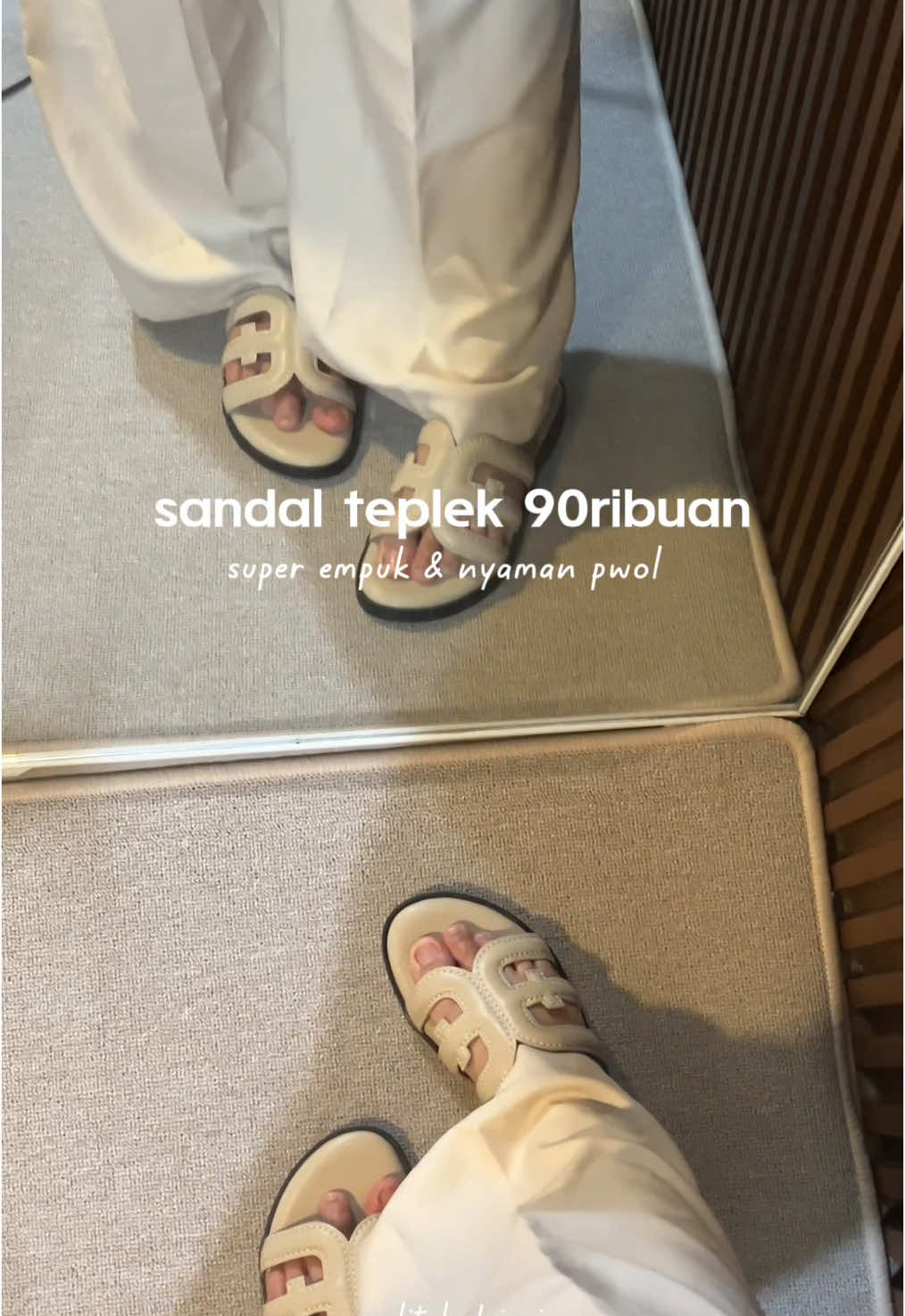 sandal teplek 90ribuan super nyaman karna insolnya empuk #sandalwanita #sandalteplek #sandalempuk #sandalmurah #sandaldaily #bluebells #fyp 