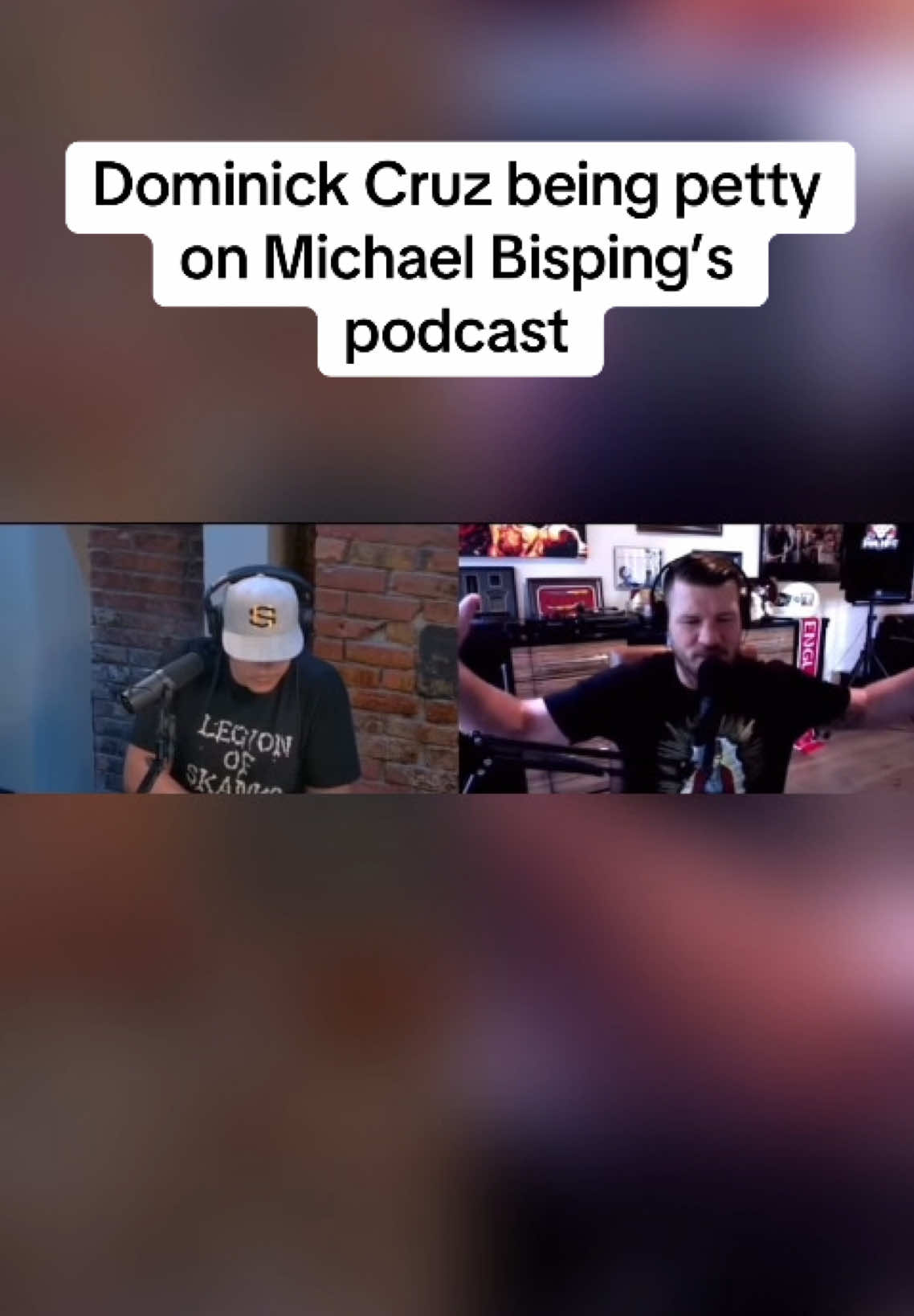 Dominick Cruz being petty on Michael Bisping’s podcast #UFC #mma #fighter #podcast #beef 