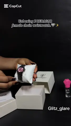 Female POEDAGAR chain wristwatch. ✨🩶 Send a dm to order or order via WhatsApp 09061438579 #smallbusinesstips_ #glitzglare1 #jewelryvendorinagoiwoye #SmallBusiness #accessories #beconsistentwithireadeday17 #wristwatch #jewelrybusiness #fashion #consistency #trendingvideo 