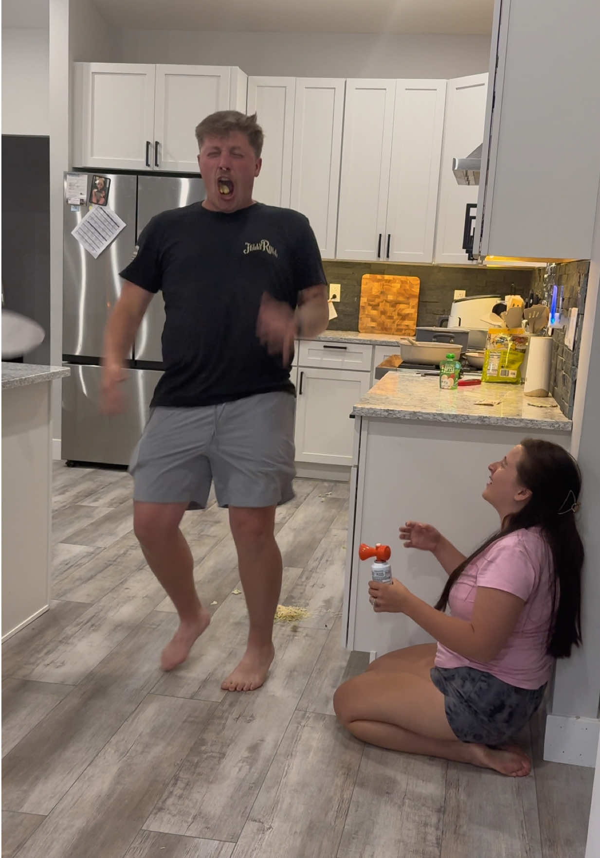 What should I do next to Thomas!!!!!! #prank #marriagehumor #couplecomedy 