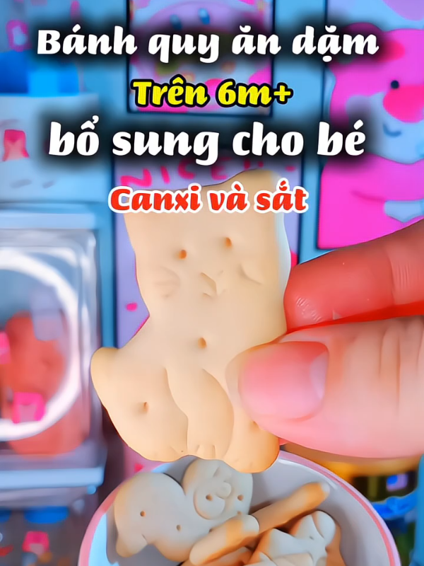 bánh quy ăn dặm cho bé trên 6m+ bổ sung sắt và canxi cho trẻ,nhiều hình dáng bắt mắt kích thích trẻ ăn ngon #bánhăndặm #bữaphụchobé  #bánhquyăndặm #trẻem #embé  #viral #xuhuongtiktok 