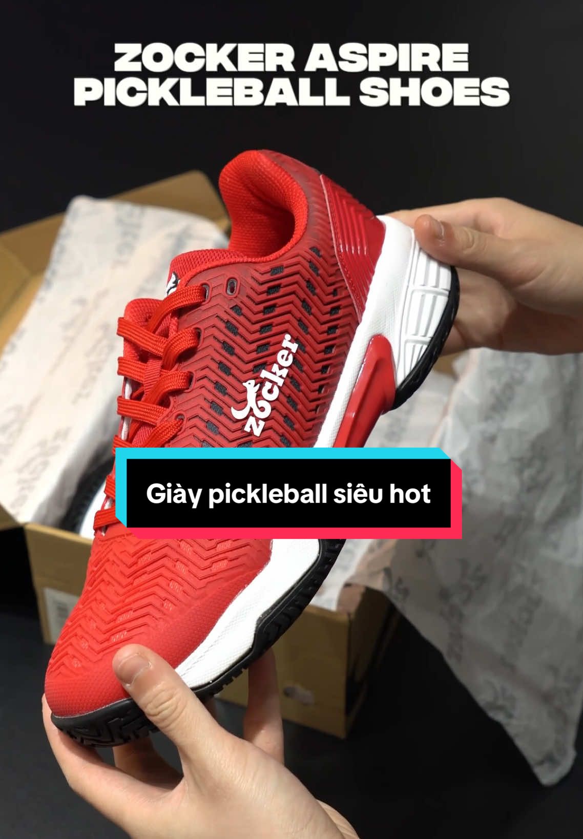 Đôi giày pickleball đang được săn lùng nhất lúc này 🔥🔥 #pickleball #pickleballvietnam #ZockerPickleball #chongiay #giaypickleball #giayzockeaspire 
