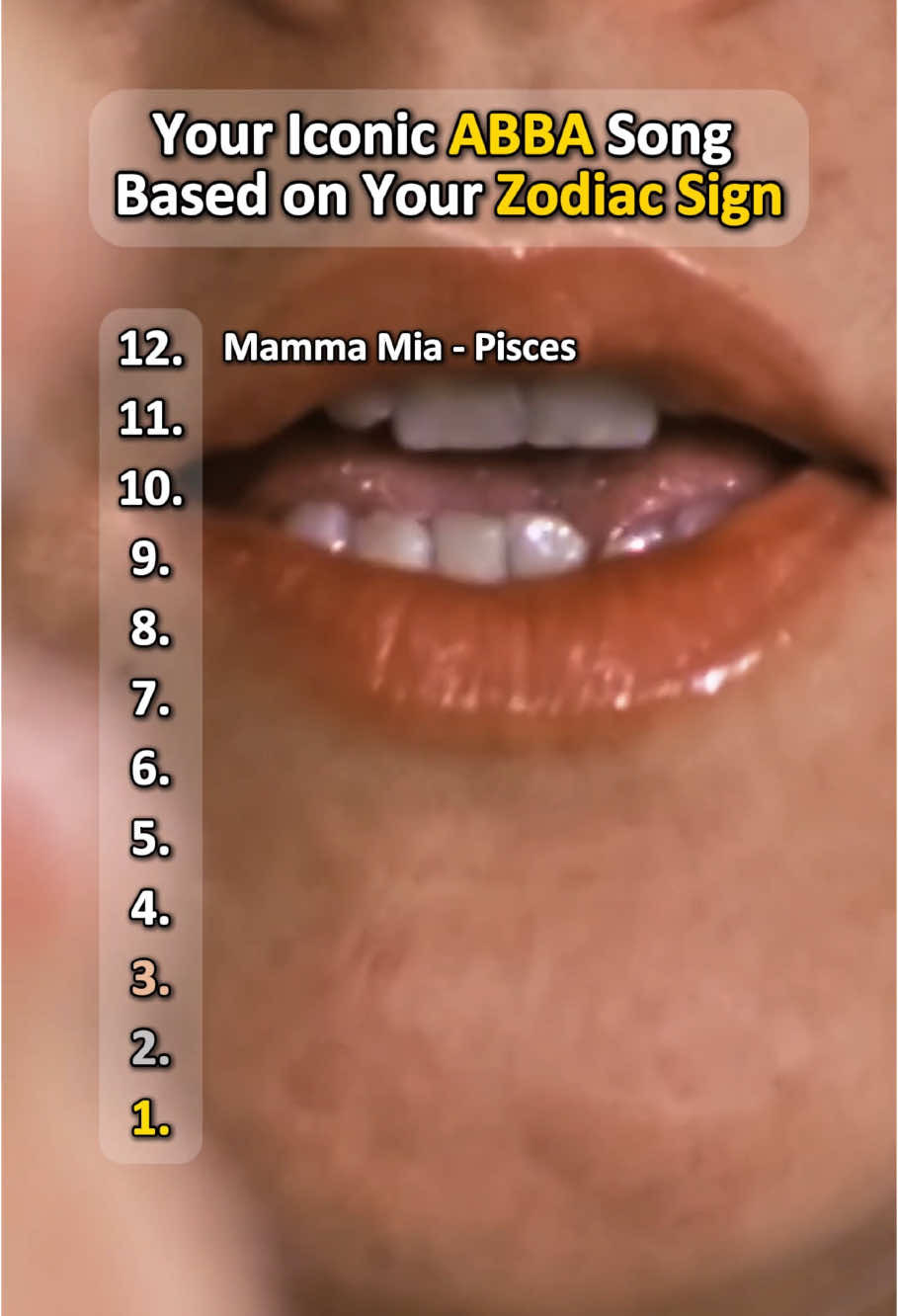Your iconic abba song Based on your zodiac sign #abba #mammamia #80s #90s #songs #music #nostalgia #throwbacksongs #iconic #dancingqueen #zodiacs #zodiacsigns #fyp #capcutforus #capcut #capcutpioneer