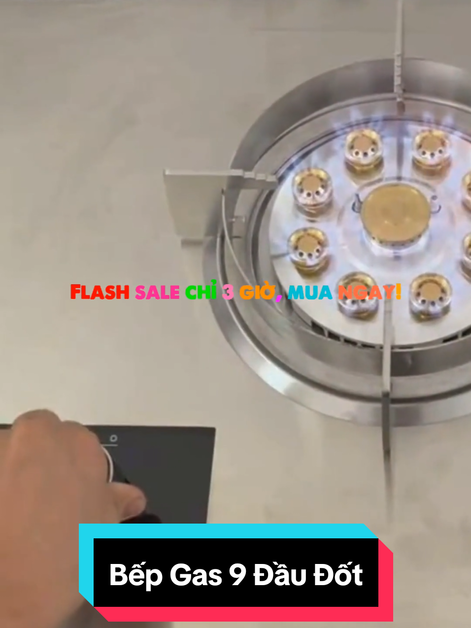 Bếp Gas 9 Đầu Đốt Hiệu OLEYIN A32, Tích Hợp Hẹn Giờ, Cảm Biến Tự Ngắt Gas, Khóa An Toàn Thông Minh #bepgas  #bepthongminh  #bepgas9daudot 