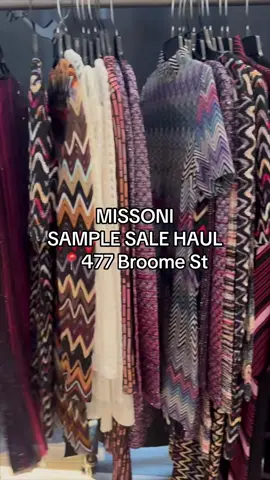 Everything I bought at the Missoni Sample Sale @260SampleSale 📍477 Broome St #samplesale #shopping #missoni #missonisale #designersale #nyc #newyork #nycshopping 