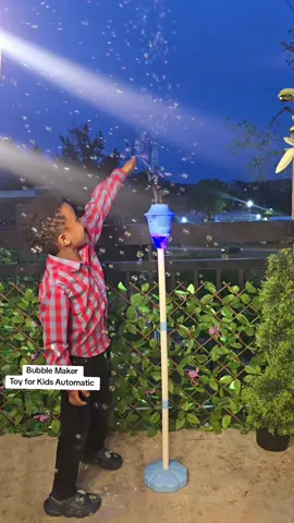 #tiktokshop Bubble Maker Toy for Kids Automatic Bubble Blaster with Music & Lights Adjustable Height Perfect for Outdoor & PartyMassive Bubbles