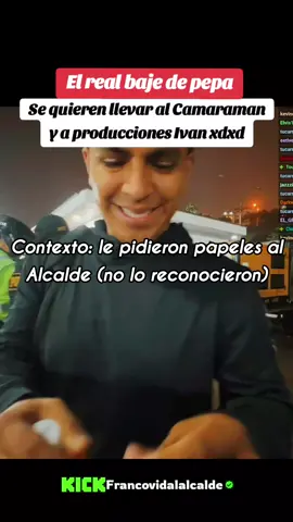 Que fue mano #franco #alcaldeate #reaccion #ate #lima #elecciones #kick #clips #francovidal #trabajo #clipero #muro #policia #PNP 