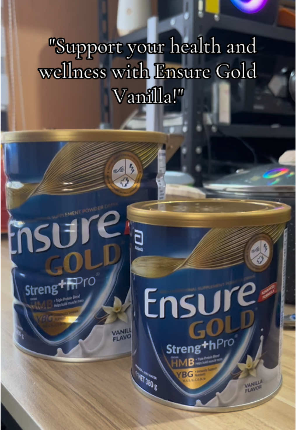 Get the best of both worlds: nutrition and great taste! #ensuregoldvanilla #ensuregoldstrengthpro #vanillaflavor #ensuregold 