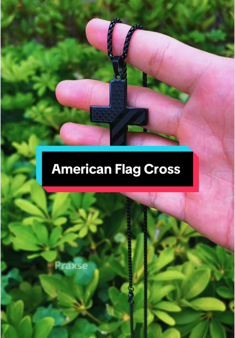 Your son deserves this gift.👀🎁💕 #trending #cross #necklace #americanflag #gift #bf #bible #faith #christianfaith #jesussaves #tiktokshop #tiktokfinds #fatherson #boyfriend #giftideas #bfnecklace #man #son 