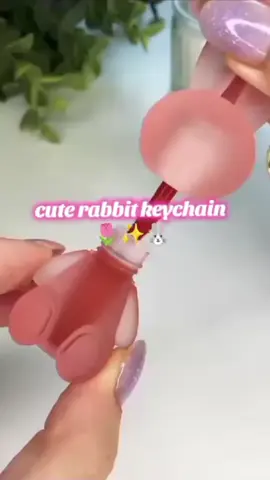 LIPTINT WITH KEYCHAIN🦋 #liptintviral#cosmetics#cutebunny #liptint#kissbeauty #creatorsearchinsights
