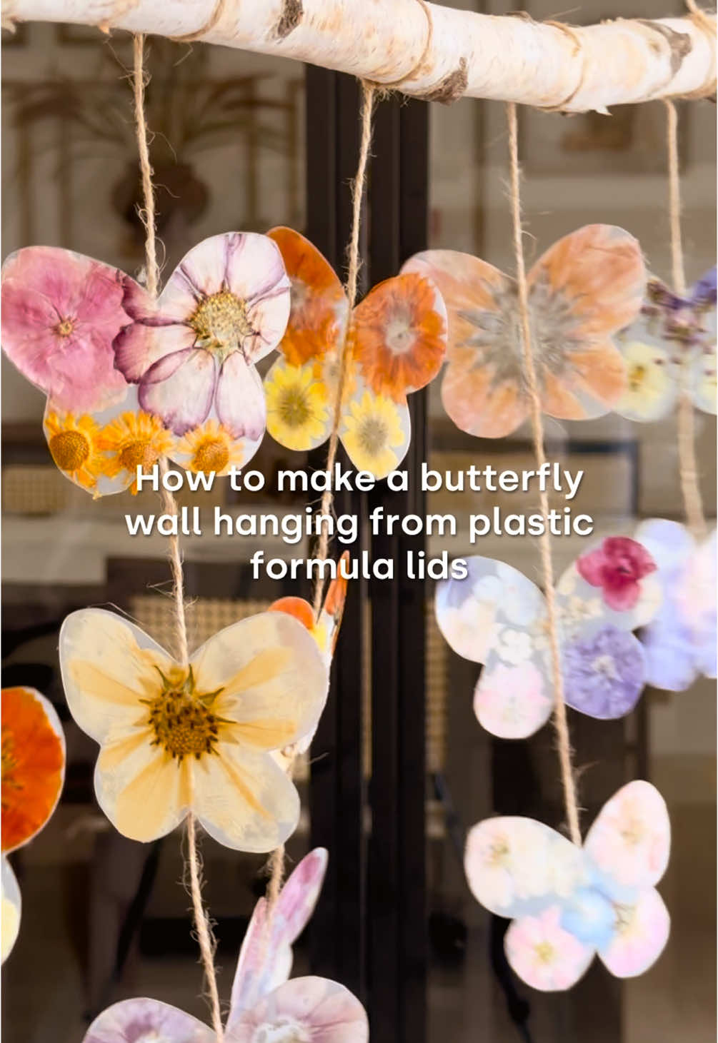 I was totally inspired by @sibster to make this upcycled wall hanging! 🥹 So glad I saved those formula can lids. Now Harper can marvel at it in her playpen! ❤️ If you’re looking to heal and be inspired through hands-on projects, cozy recipes, and biblical reflections, check out The Abundant Life Journal! ❤️