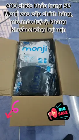 600 chiếc khẩu trang 5D Monji cao cấp chính hãng, mix màu tuỳ ý, kháng khuẩn chống bụi mịn #shopleo39  #xuhuong #xuhuong2025🥰 #vairall #khau #khautrang #khautrang5d #khautrang5dmask #moji #khautrangmoji #5d #5dmask #khautranglocbuimin #khautrangchongnang 