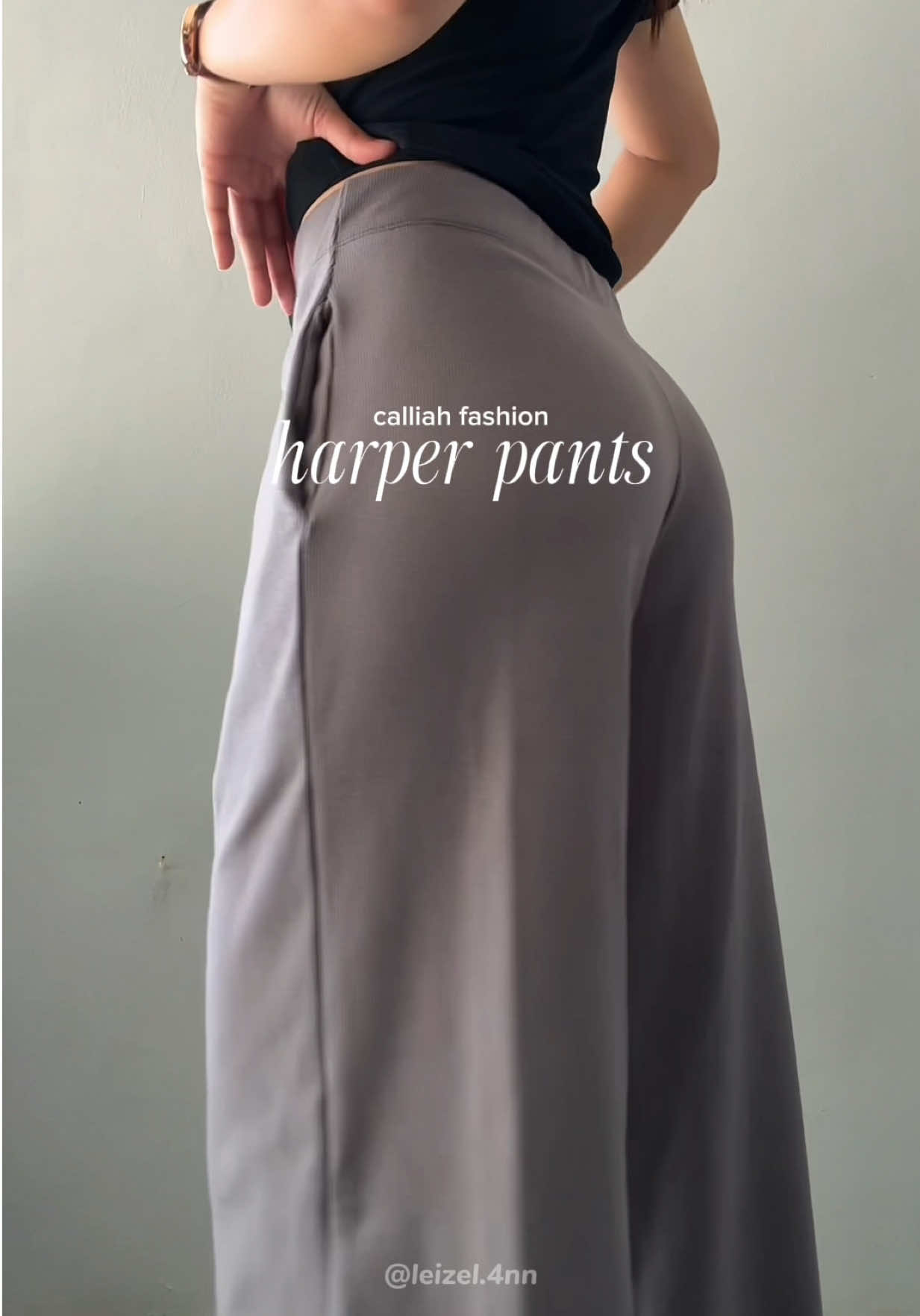 finally get the hype abt this harper pants 🙌🏻✨ #harperpants #calliahfashionstore #forwomen #knittedpants #widelegpants 