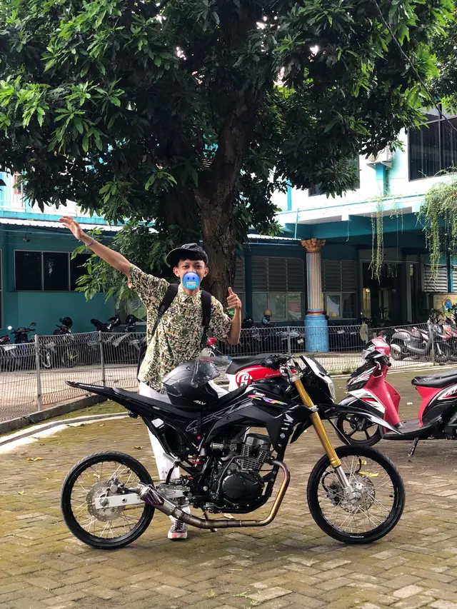 #crfherexstyle🚀 #supermotoherex #surex #crfmocha #supermini #crf150l #tulungagung24jam #surexgank 