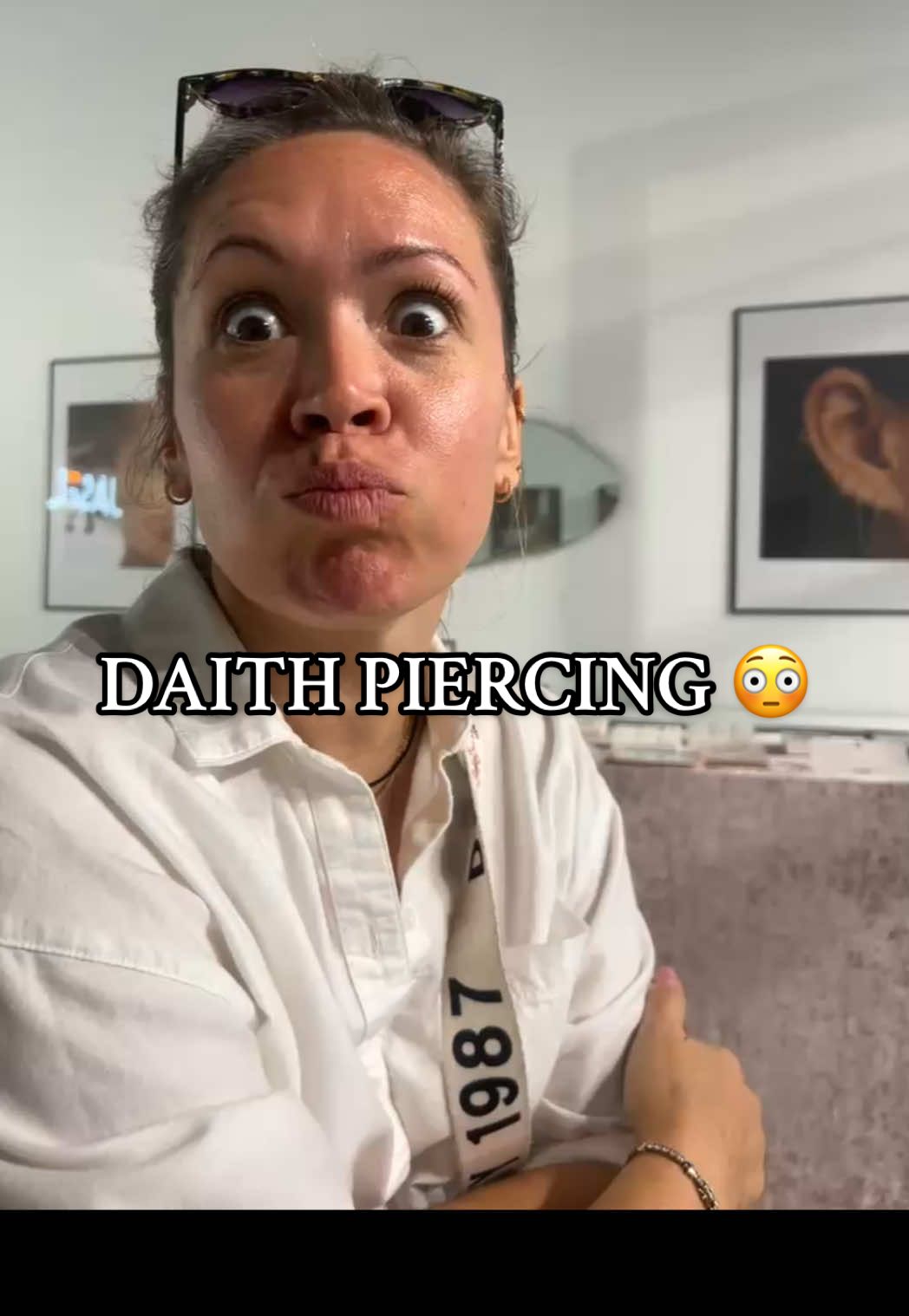 📍Daith piercing… *but make it ✨real✨ Filmed by our actual customer today — unfiltered review, real vibes, and yes… she said it didn’t hurt as much as she thought! 👀 Would you try it? #DaithPiercing #RealCustomerReview #tampapiercing #tampapiercer #JaselJewelry #PiercingExperience #EarGoals 