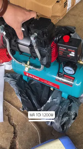 Máy nén khí không dầu mini 9lít 1200W,Máy nén khí chuyên dùng bơm hơi, xì khô.. không dầu ít ồn ##maynenkhi##maycamtay##xuhuongtiktok##xuhuong