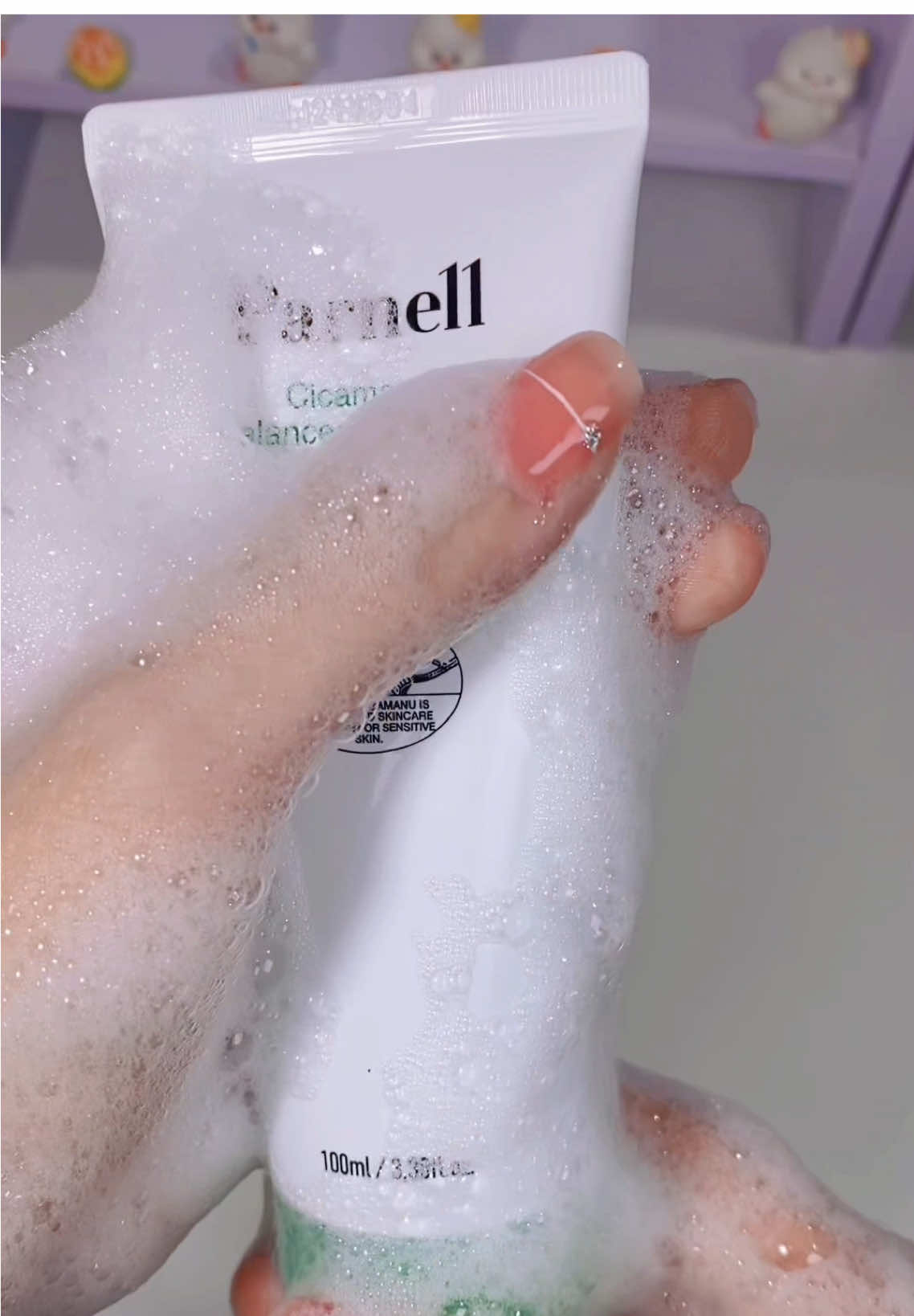 Parnell gel rửa mặt độ PH thấp,da dầu mụn nên dùng nha #gelruamatparnell #cicamanu #lamdep #chamsocda #gelruamatdadaumun #fyp