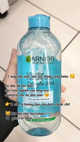 Vlog 403: tẩy trang sạch sâu Garnier 💦 #garnier #taytranggarnier #skincare #review #trending #beauty  #viralvideos #haivyriviu2011 