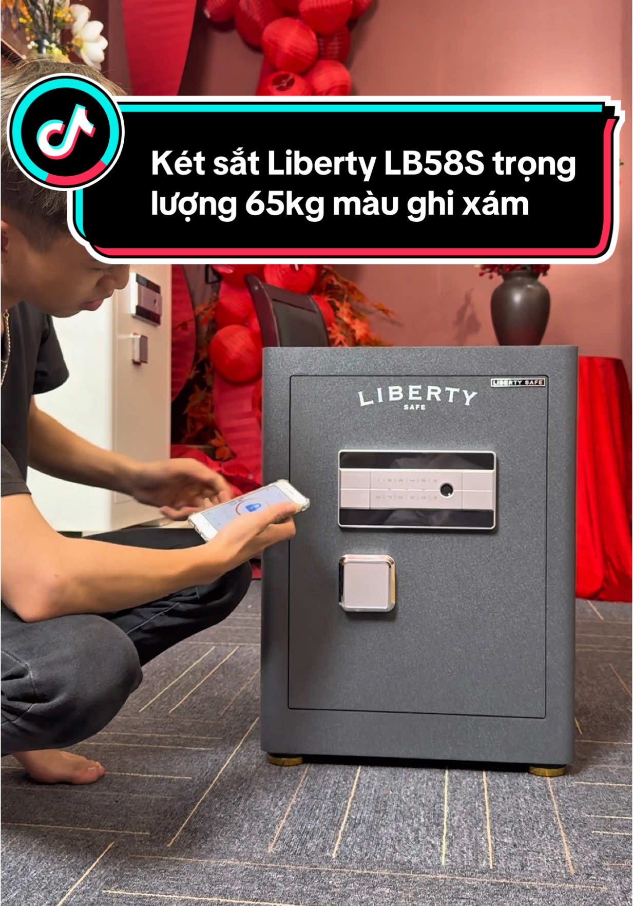 Két sắt gia đình trọng lượng 65kg mở khoá vân tay và quản lý từ xa #ketsatgiadinh #ketsatthongminh #ketsatmini #ketsat #ketsatvantay #ketsatdientu #fyb 