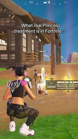Only real ones treat their duo like this 👑 - #princesstreatment #fortnitegirls #fortniteduos 