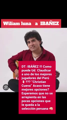 Wilian luna envia mensaje  oscar  Ibañez. #wiliamluna #wiliamluna🎶 #oscaribañez #seleccionperuana #seleccionperuanadefutbol #seleccionperuanadefutbo🇵🇪l 