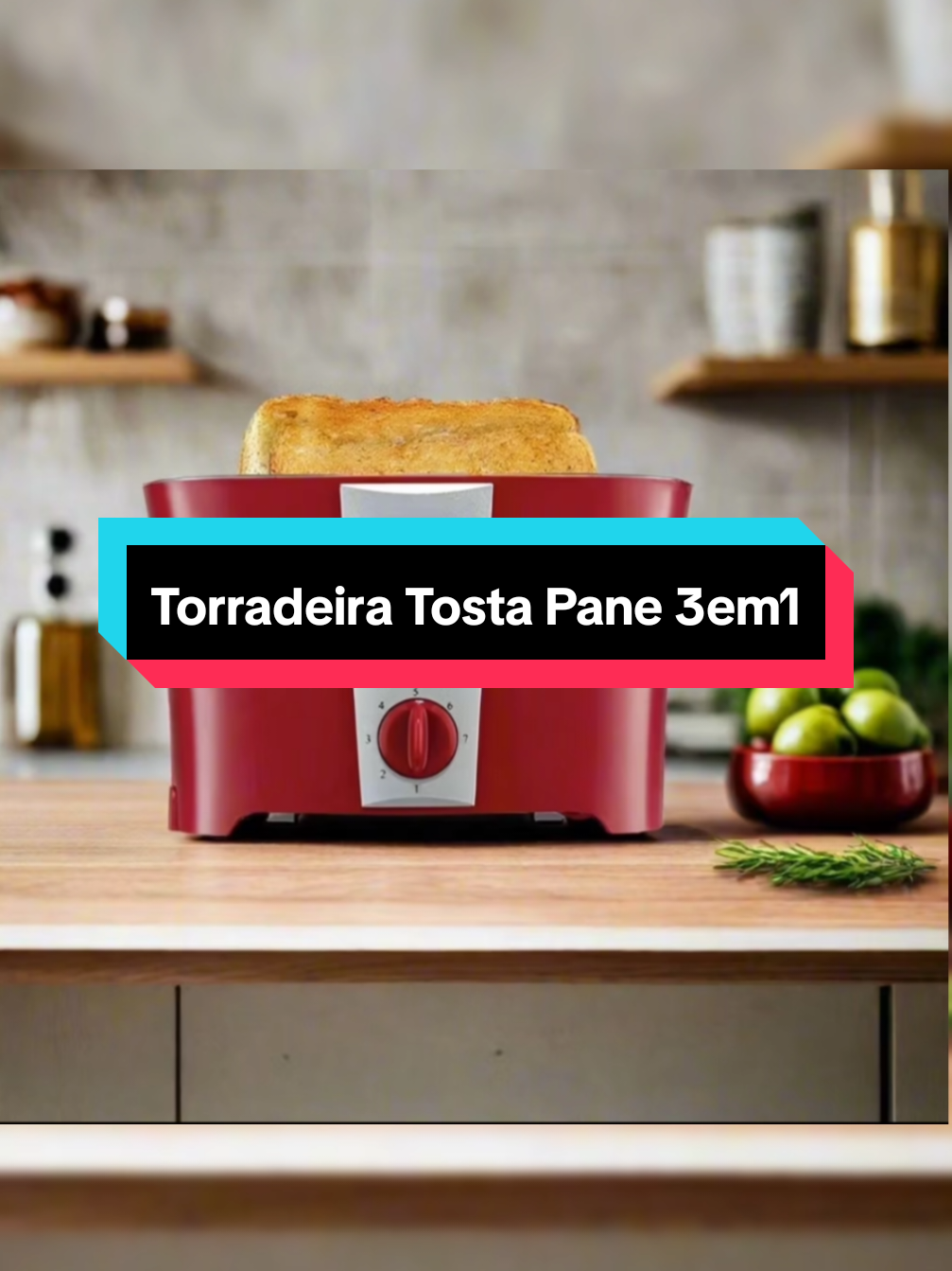 Torradeira Tosta Pane 3em1. #torradeira#torradeira3em1#torradeiratostapane#pao #tiktokshop 