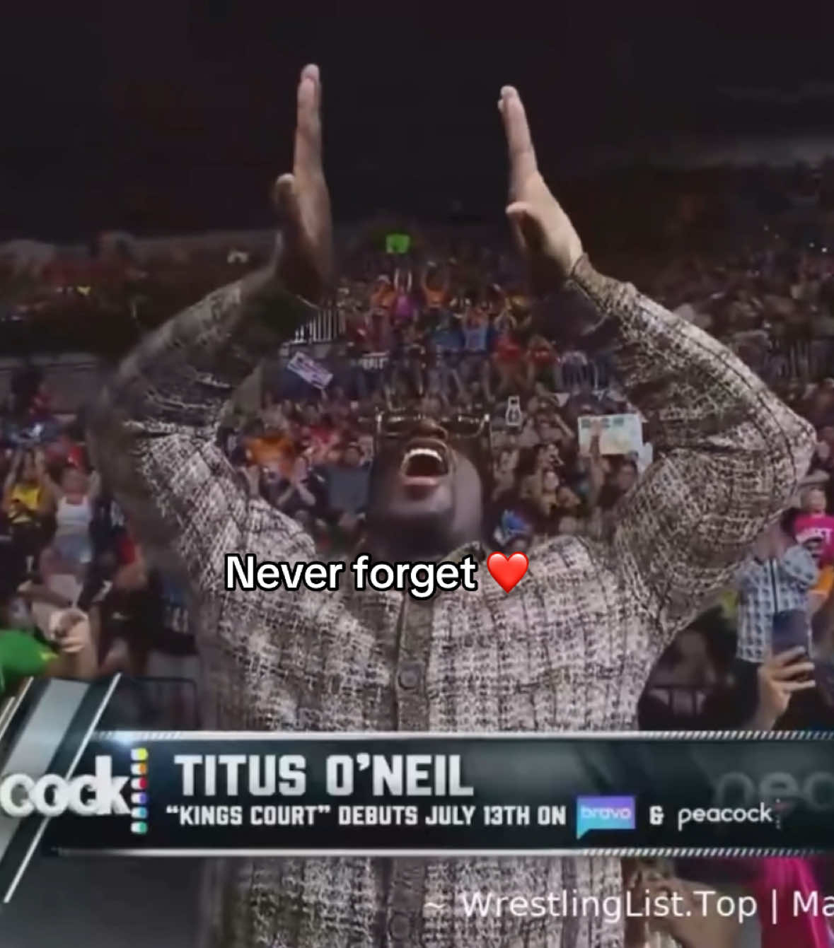 #TITUSONEIL — the disappearing under the ring had me in tears 😂 | @Titusoneilwwe | #therealdeal #kingscourt #titusoneilwwe #WWE #wweonnetflix #mondaynightraw #raw #rawonnetflix #netflix #wrestling #RoyalRumble #royalrumbleentrance #rkoshield 🩷
