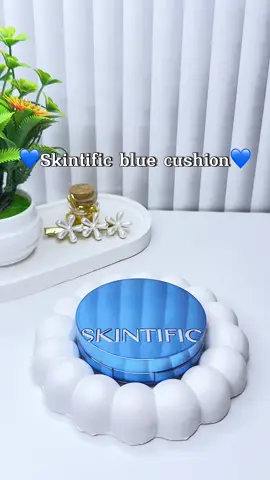 Blue💙💙 #skintific #bluecushion #cushion #mattecushion #mattefinish #perfectstay #velvetmattecushion #skintificcushion 