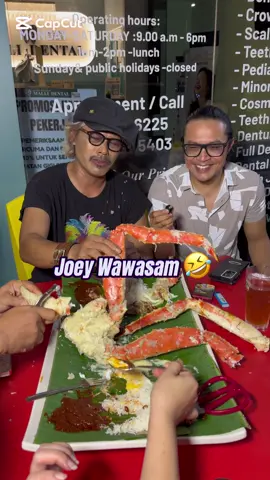 Bila joey wawasam dapat makan king crab @Mr Jowa  #abglobster #nasilemaklobsterjb 